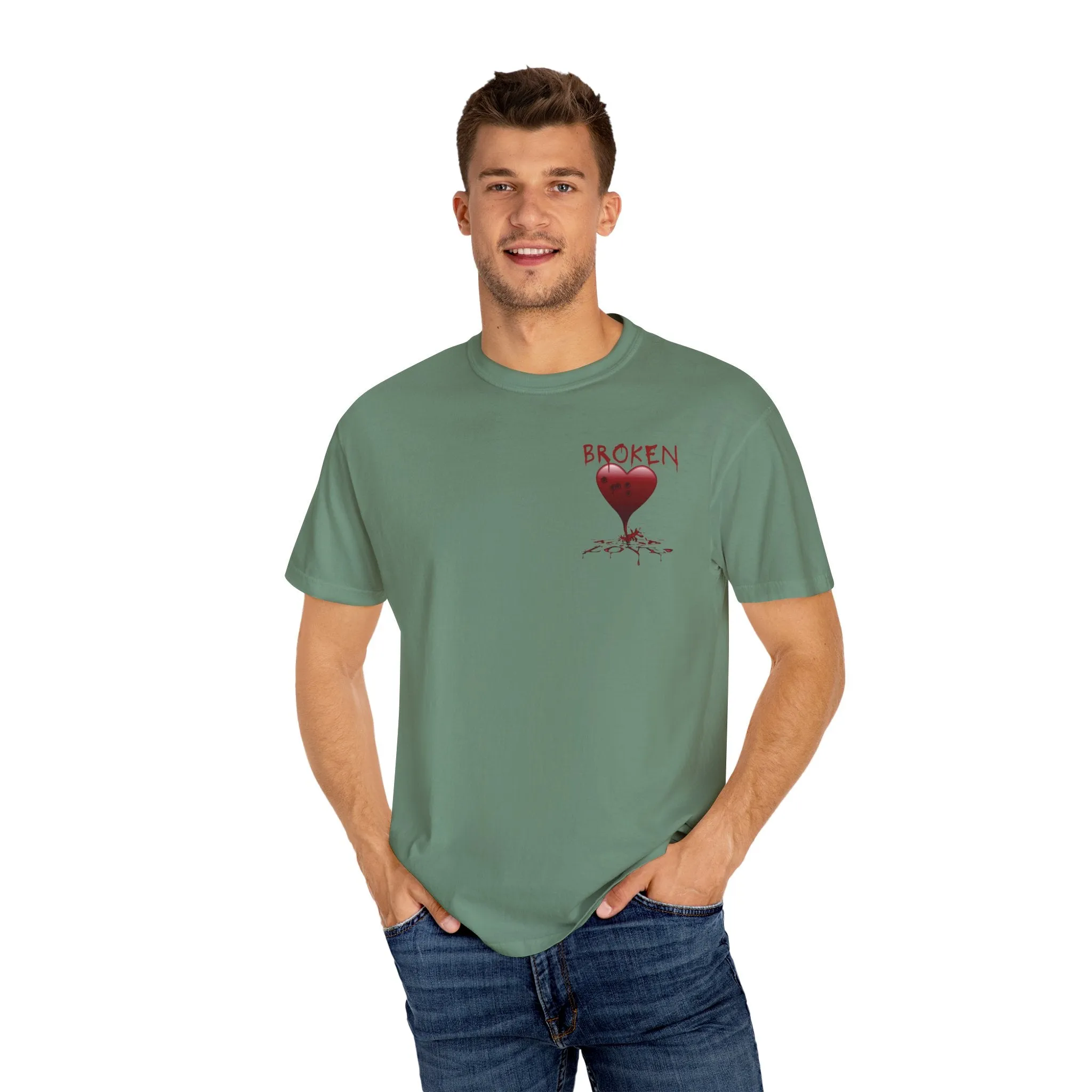 Broken Heart Unisex Garment-Dyed T-shirt