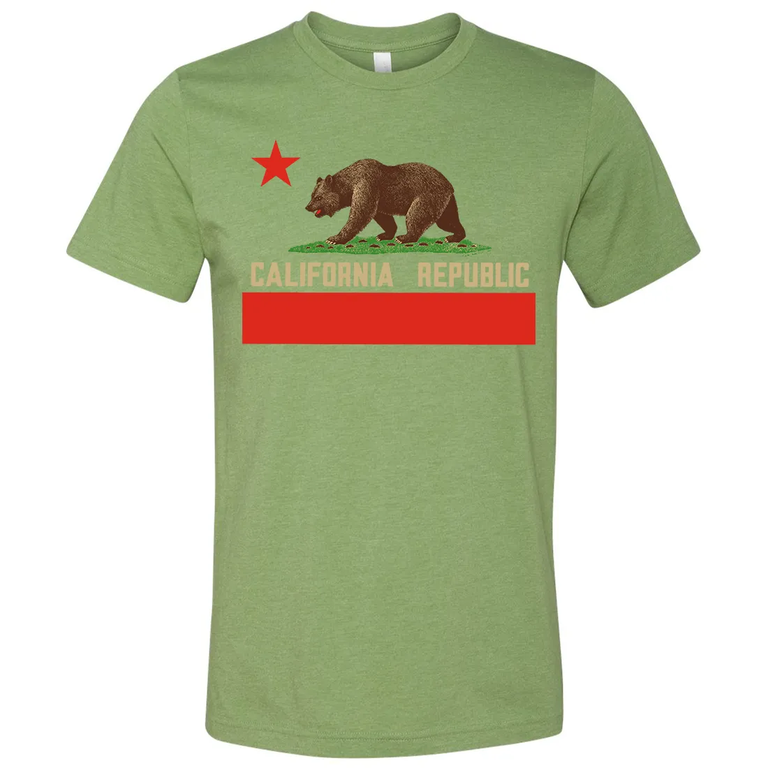 Don Pimentel California Republic Bear Flag Asst Colors Mens Lightweight Fitted T-Shirt/tee